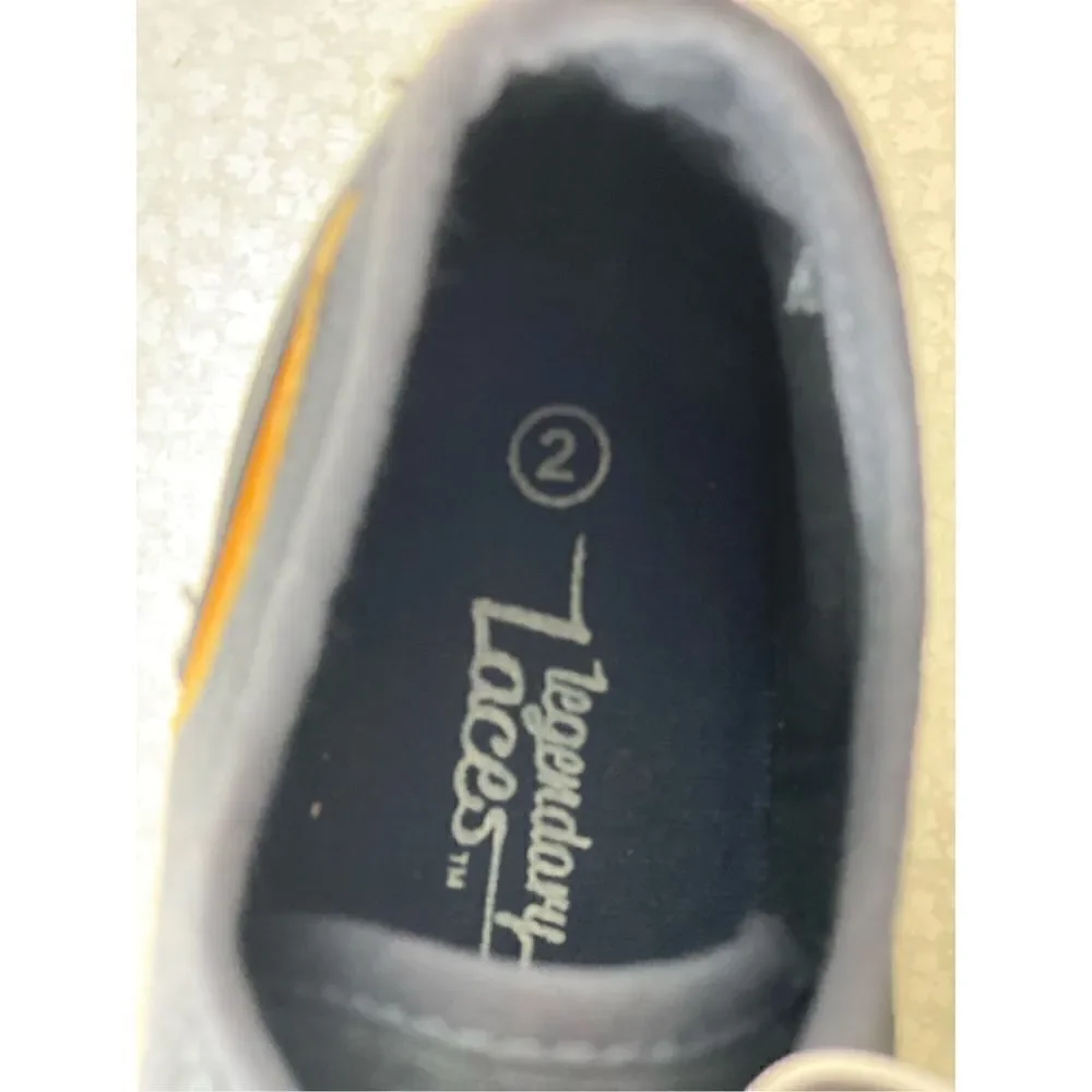 LEGENDARY LACES BOYS SIZE 2M NAVY SHOES